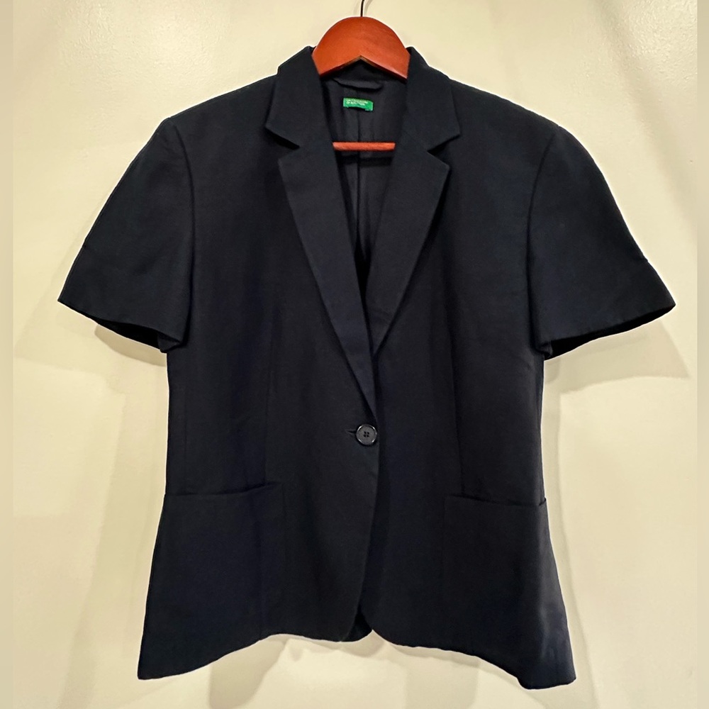 United Colors Of Benetton Linen Blazer